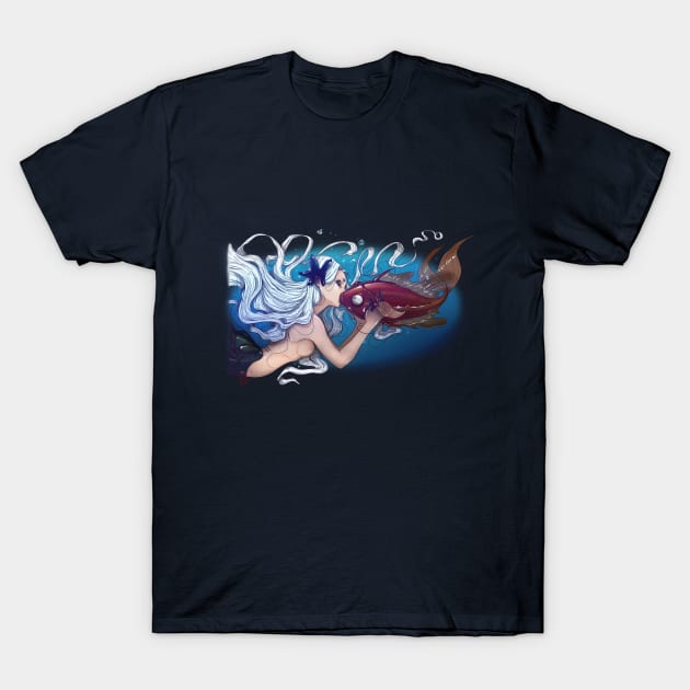 Corlina- Kissing fish T-Shirt by Monstrous1